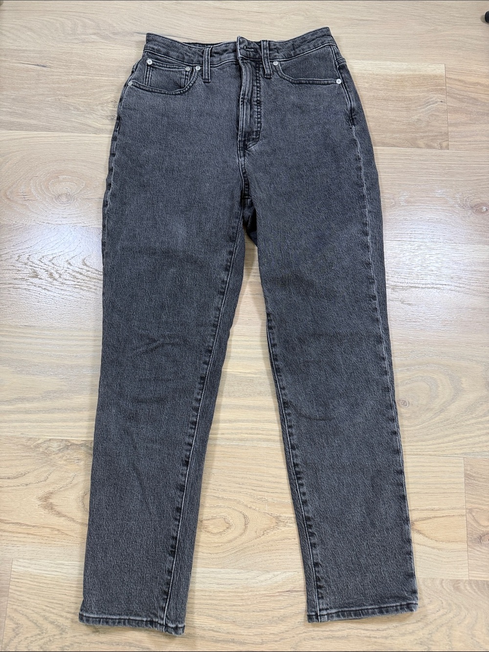 Madewell The Curvy Perfect Vintage Jean Wash Black Gray Size 27